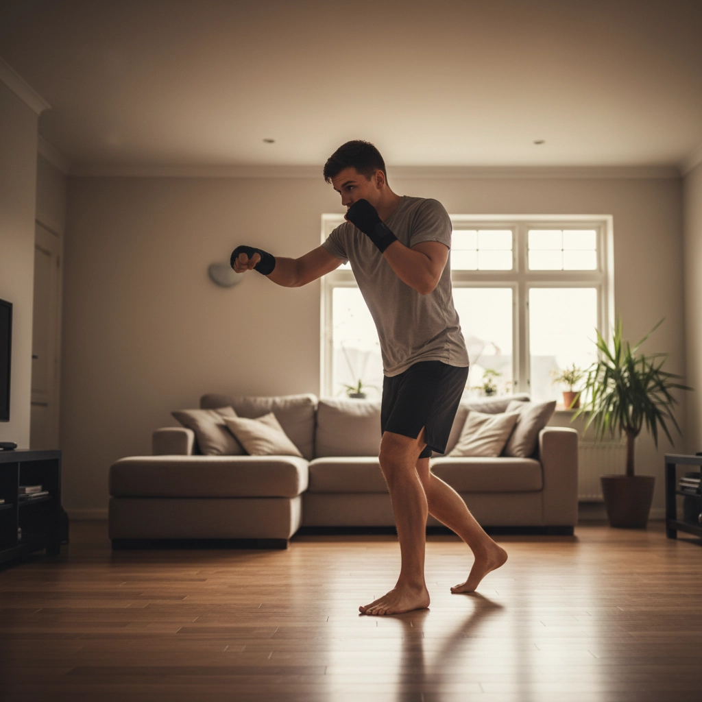 Trening bokserskih udaraca kod kuće: program bez opreme