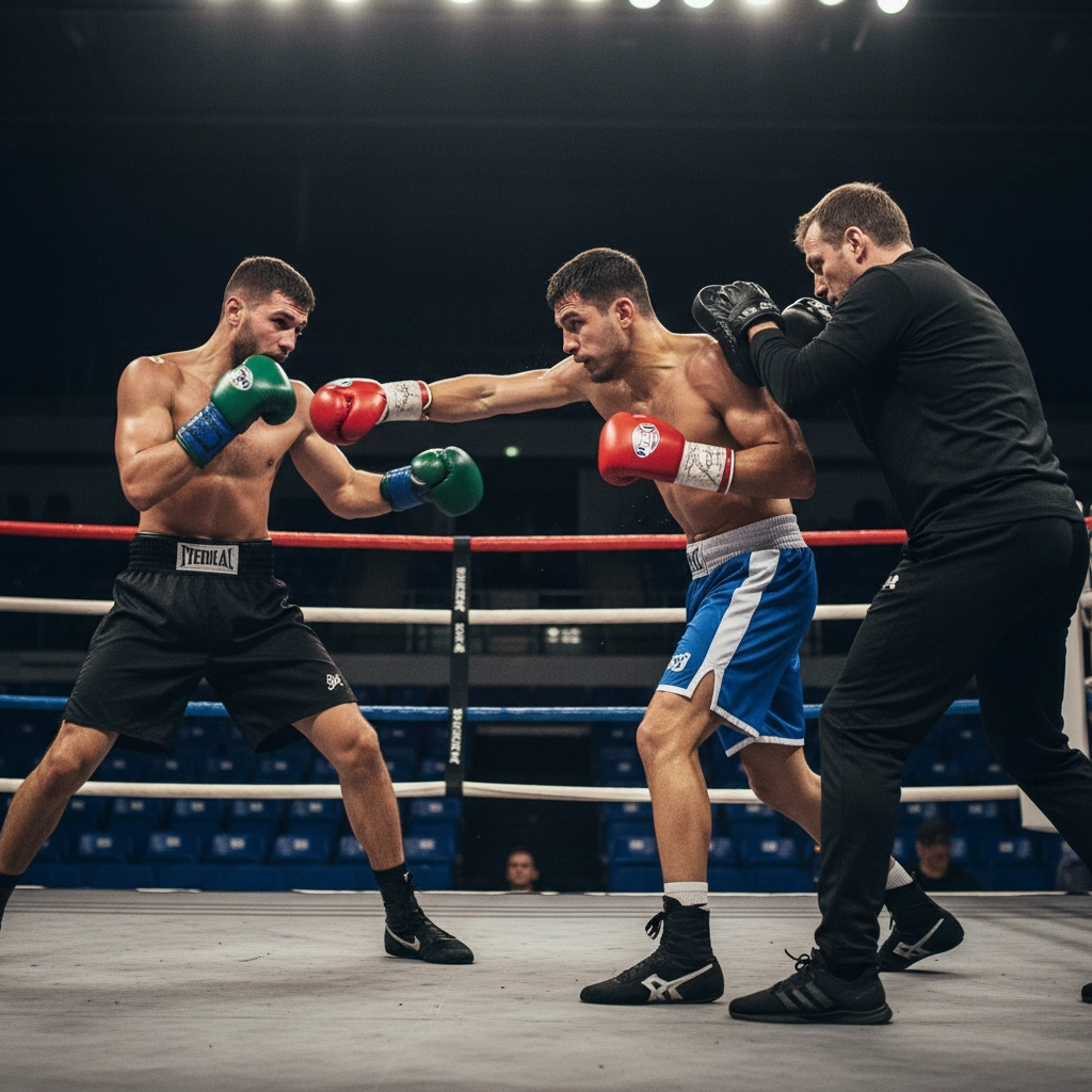 Bokserski udarci u ringu: tehnika krošea i direkt udarca
