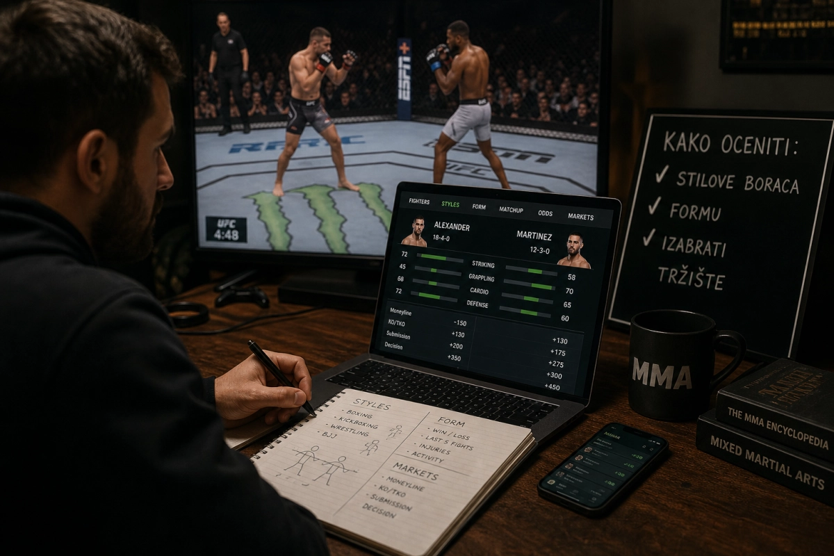 Praktičan vodič za klađenje na MMA: kako oceniti stilove boraca, formu i izabrati tržište