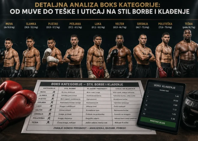 Detaljna analiza boks kategorije: od muve do teške i uticaj na stil borbe i klađenje