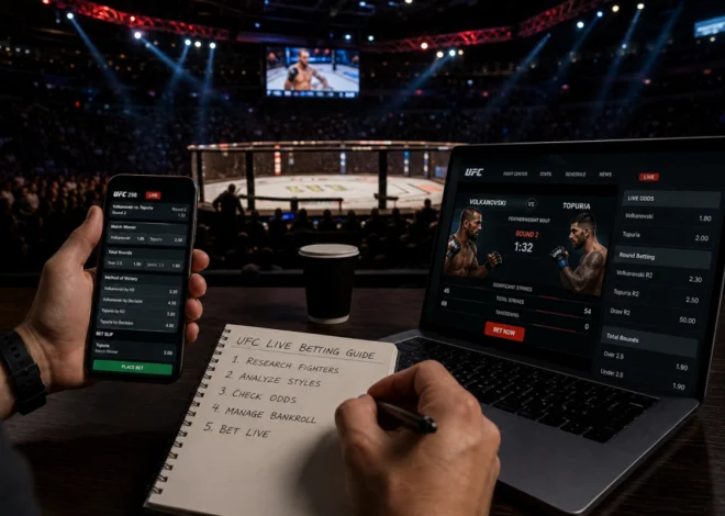 Praktičan i korak-po-korak vodič za klađenje na UFC uživo