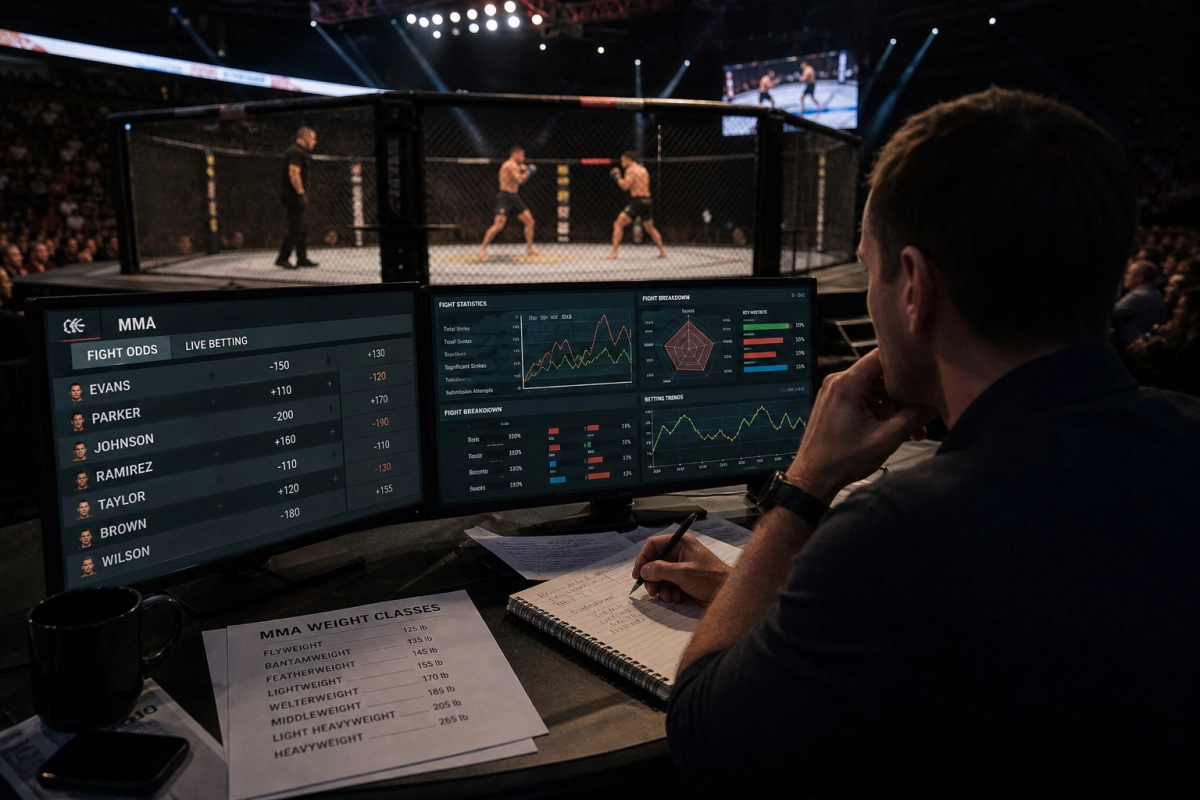 MMA kategorije: kako razlike utiču na kvote, tržišta i taktike klađenja